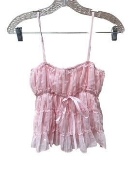 LIKE NEW Shein Pink Baby Doll Tank Top - Misses XS